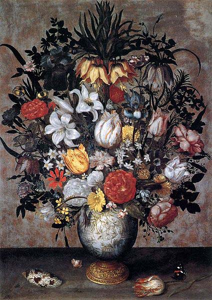 Flowers in a Chinese Vase